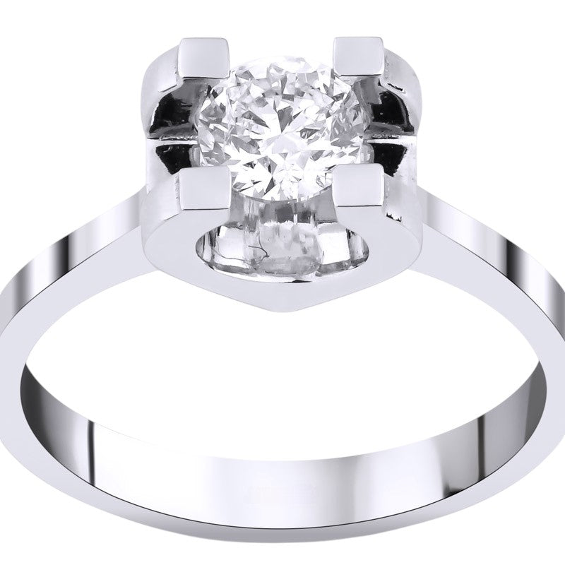 0,35 ct. Solitaire Diamond Ring w/14K Gold