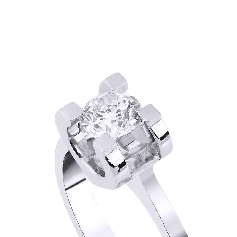 0,35 ct. Solitaire Diamond Ring w/14K Gold