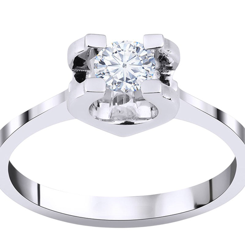 0,40 ct. Solitaire Diamond Ring w/14K Gold