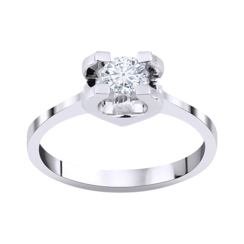 0,40 ct. Solitaire Diamond Ring w/14K Gold
