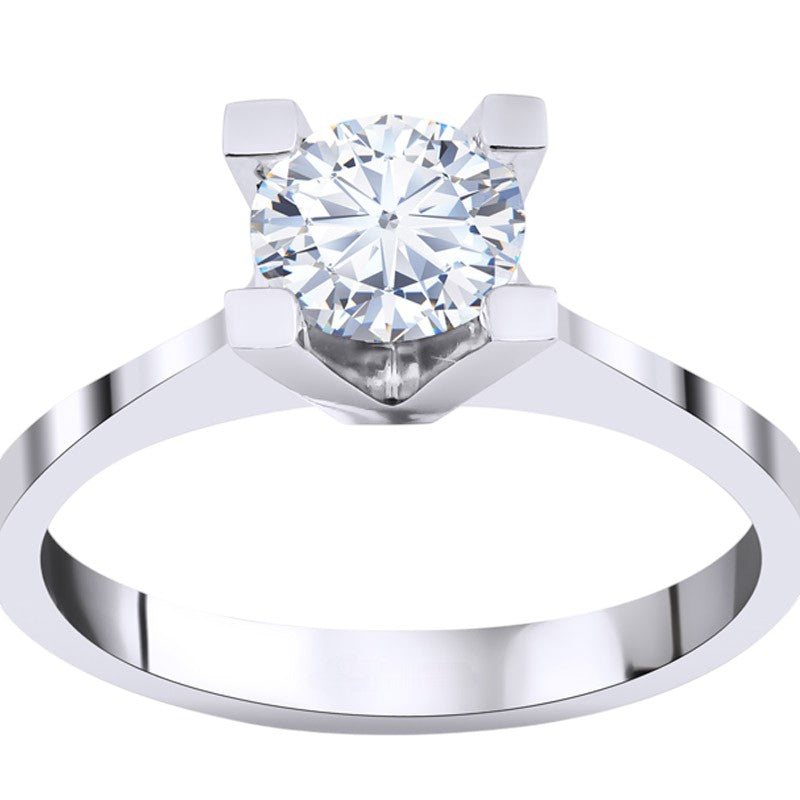 0,95 ct. Solitaire Diamond Ring w/14K Gold