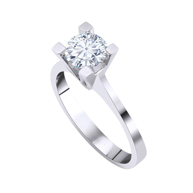 0,95 ct. Solitaire Diamond Ring w/14K Gold