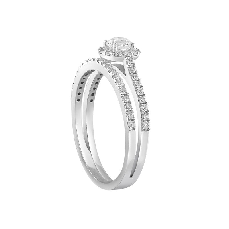 0,70 ct. Solitaire Diamond Ring w/14K Gold