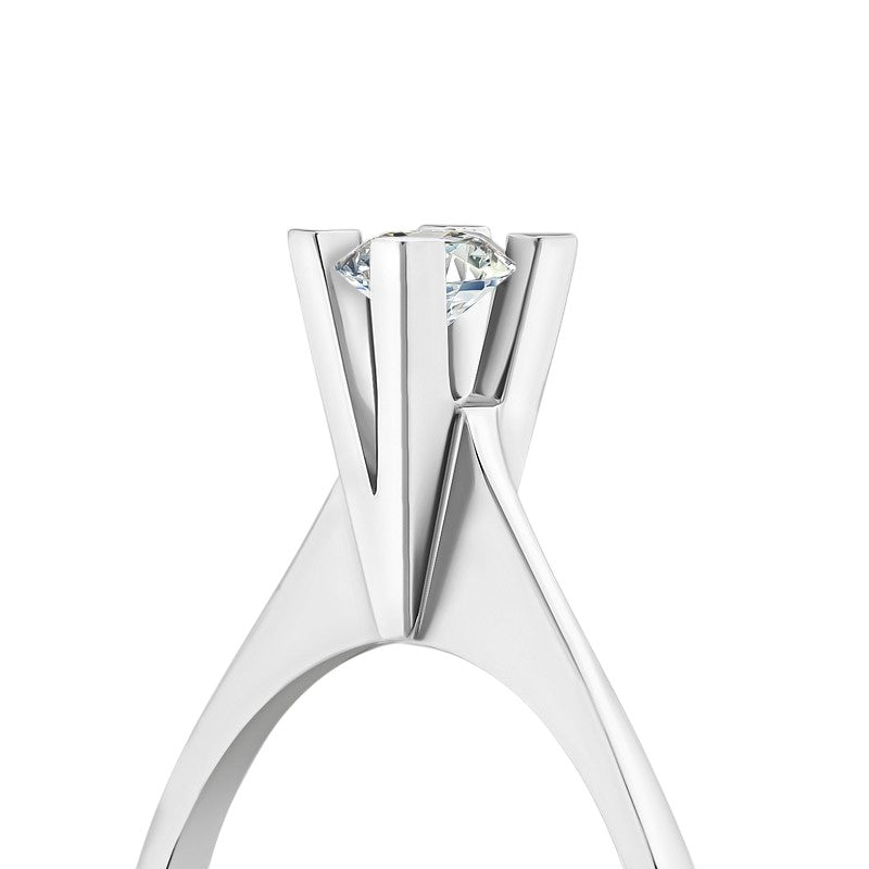 0,10 ct. Solitaire Diamond Ring w/14K Gold