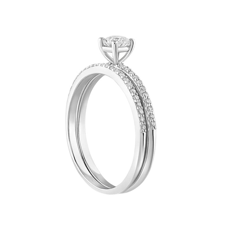 0,50 ct. Solitaire Diamond Ring w/14K Gold