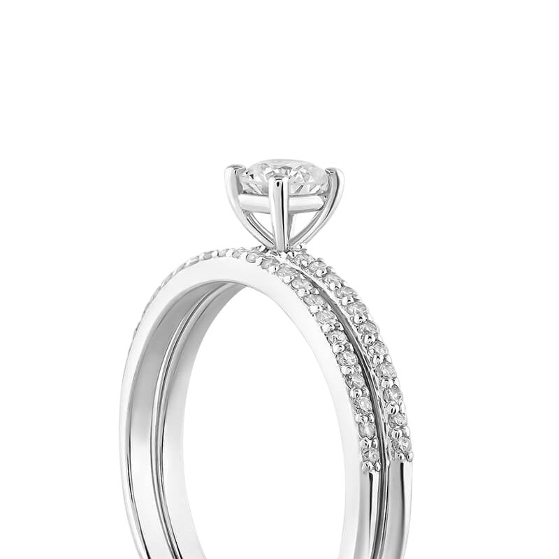 0,50 ct. Solitaire Diamond Ring w/14K Gold
