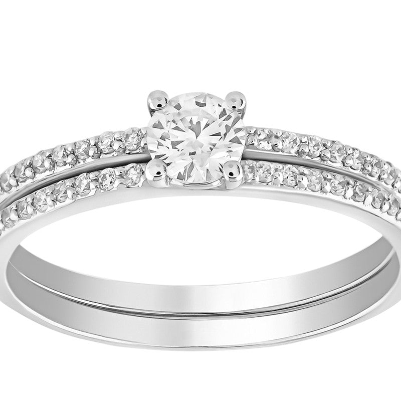 0,40 ct. Solitaire Diamond Ring w/14K Gold