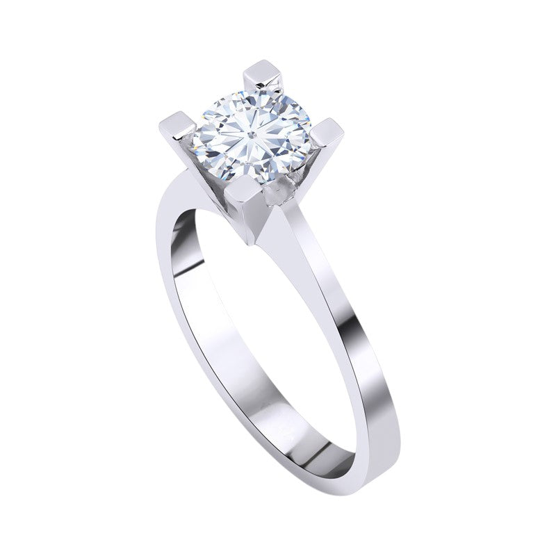 1,00 ct. Solitaire Diamond Ring w/14K Gold