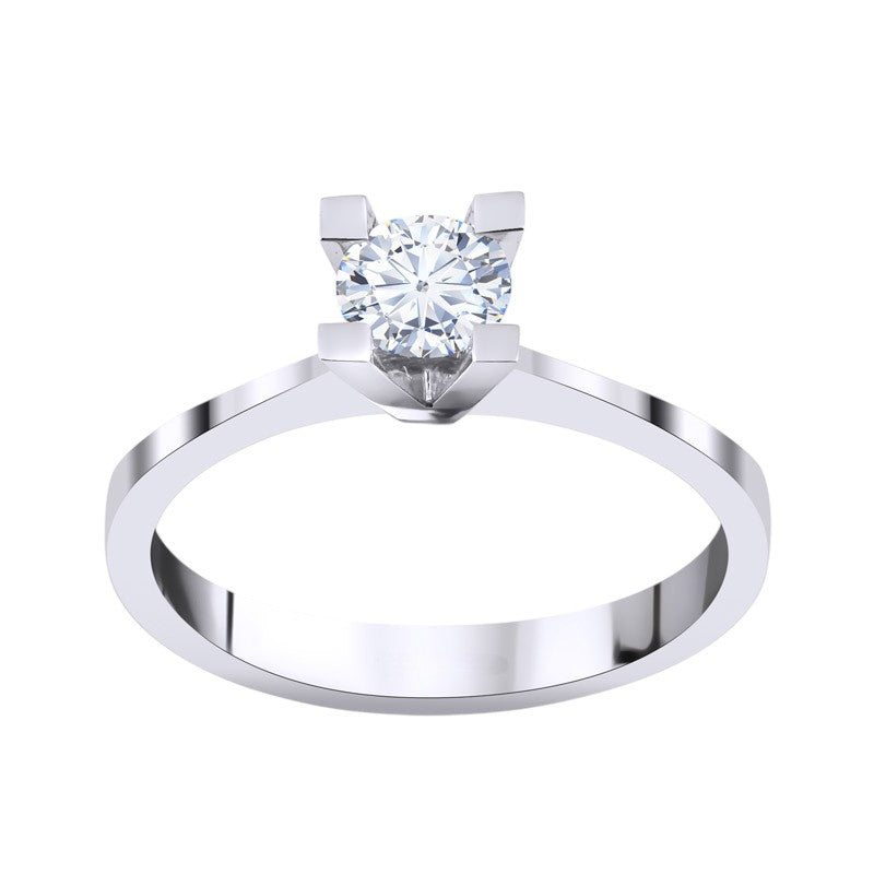 0,70 ct. Solitaire Diamond Ring w/14K Gold