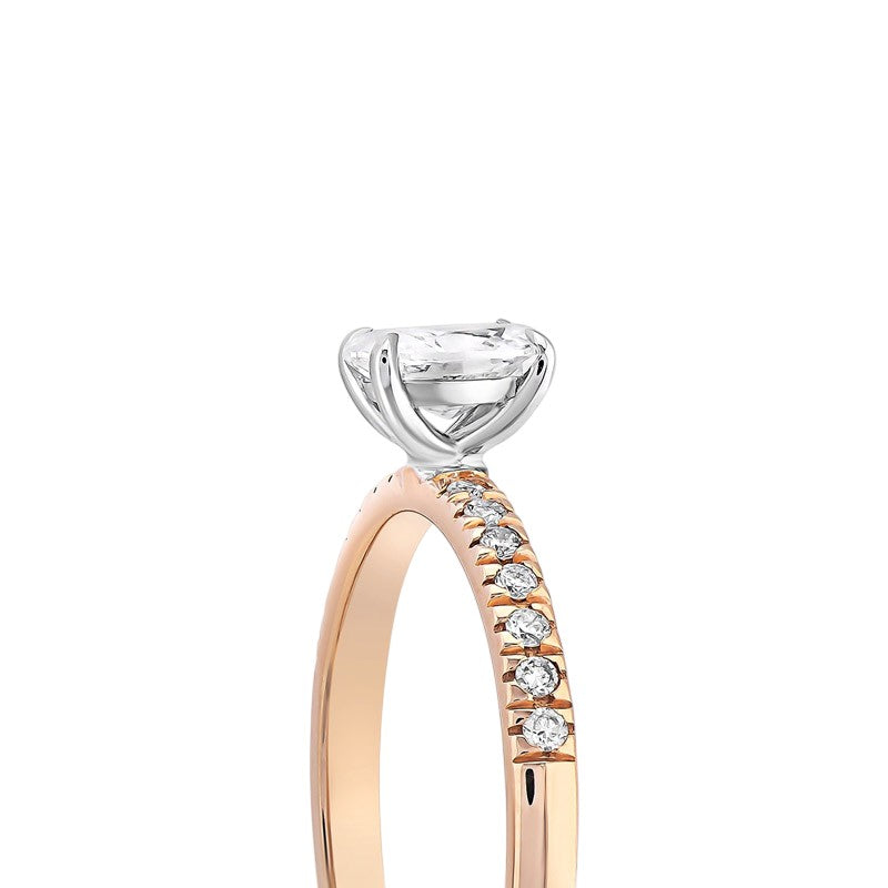0,60 ct. Solitaire Diamond Ring w/14K Gold