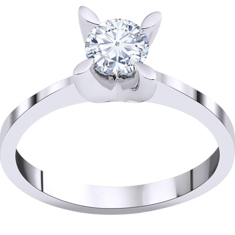 0,70 ct. Solitaire Diamond Ring w/14K Gold