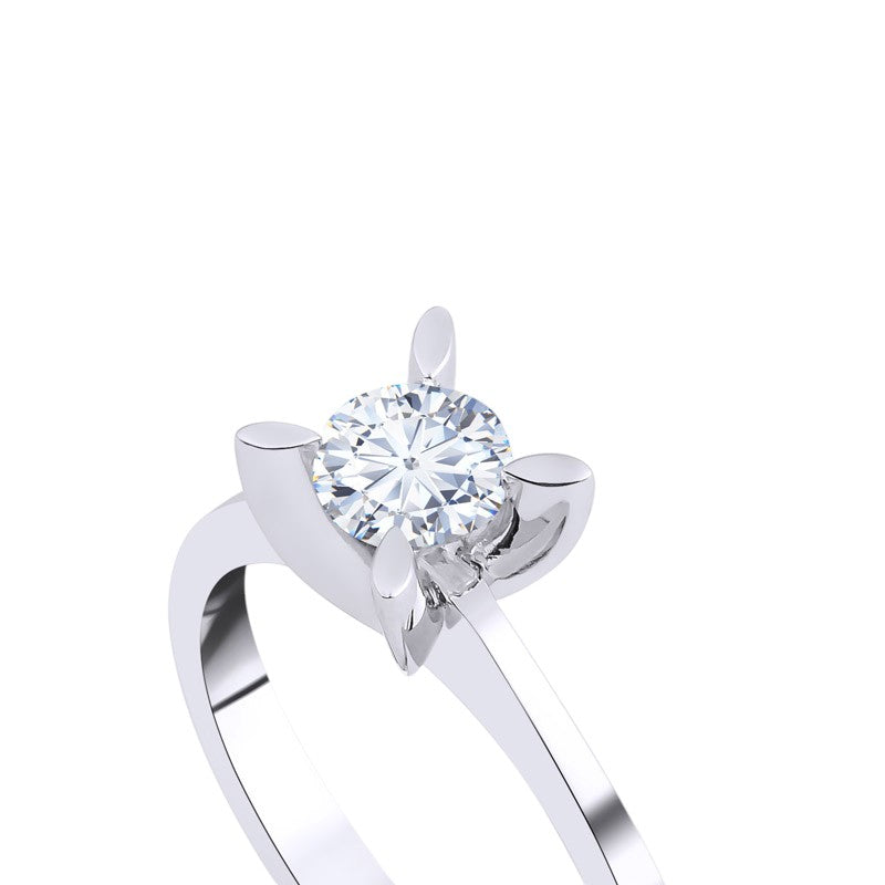 0,70 ct. Solitaire Diamond Ring w/14K Gold