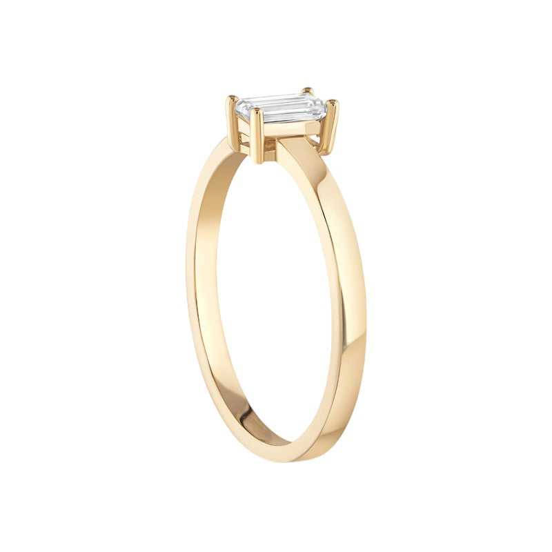 0,25 ct. Solitaire Diamond Ring w/14K Gold