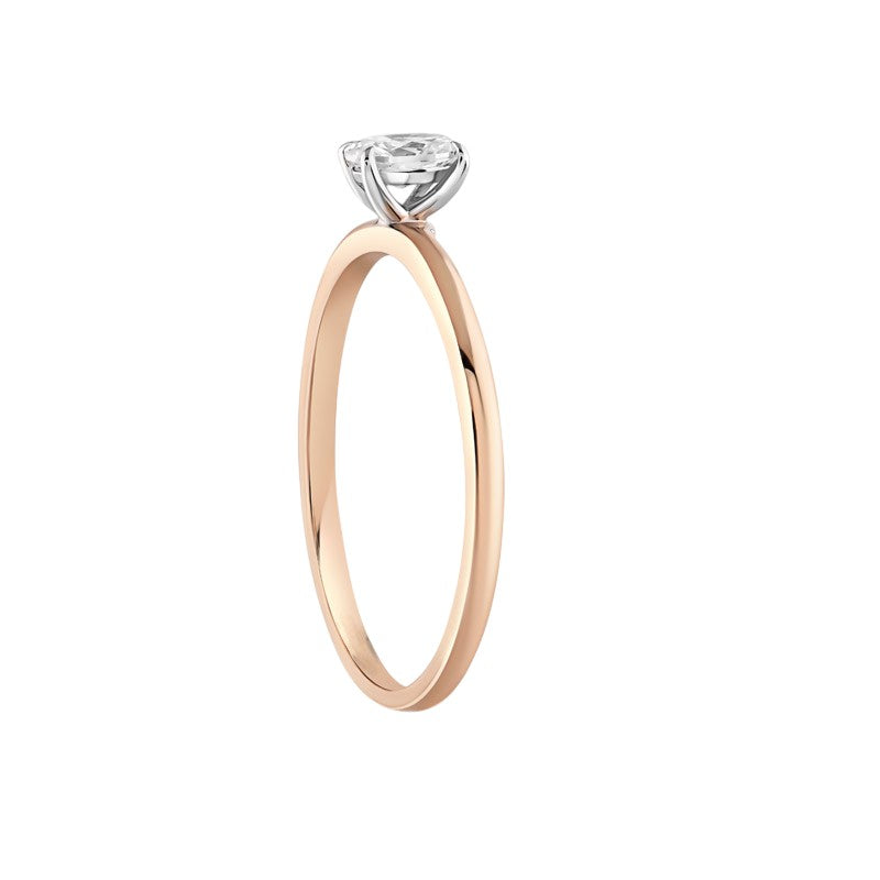 0,20 ct. Solitaire Diamond Ring w/14K Gold