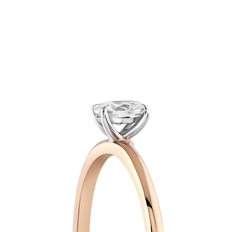 0,20 ct. Solitaire Diamond Ring w/14K Gold
