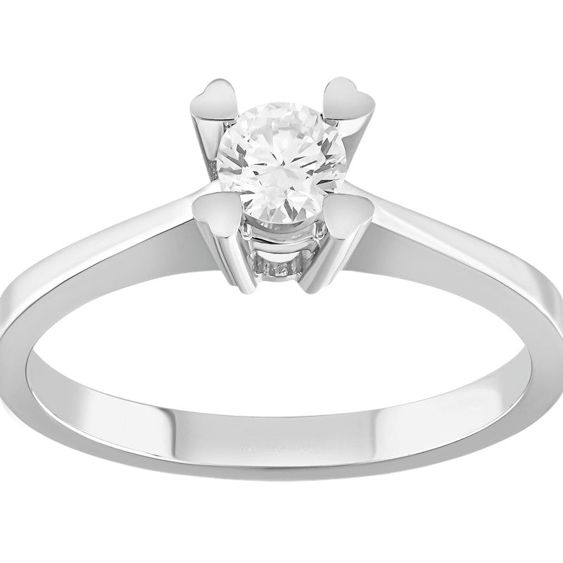 0,30 ct. Solitaire Diamond Ring w/14K Gold