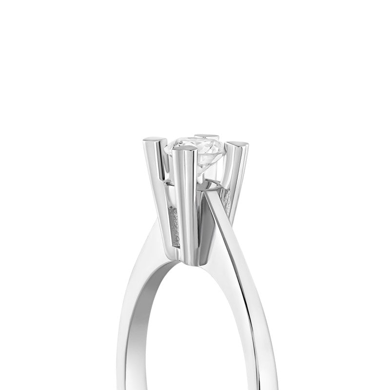 0,30 ct. Solitaire Diamond Ring w/14K Gold