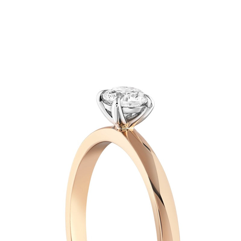 0,30 ct. Solitaire Diamond Ring w/14K Gold
