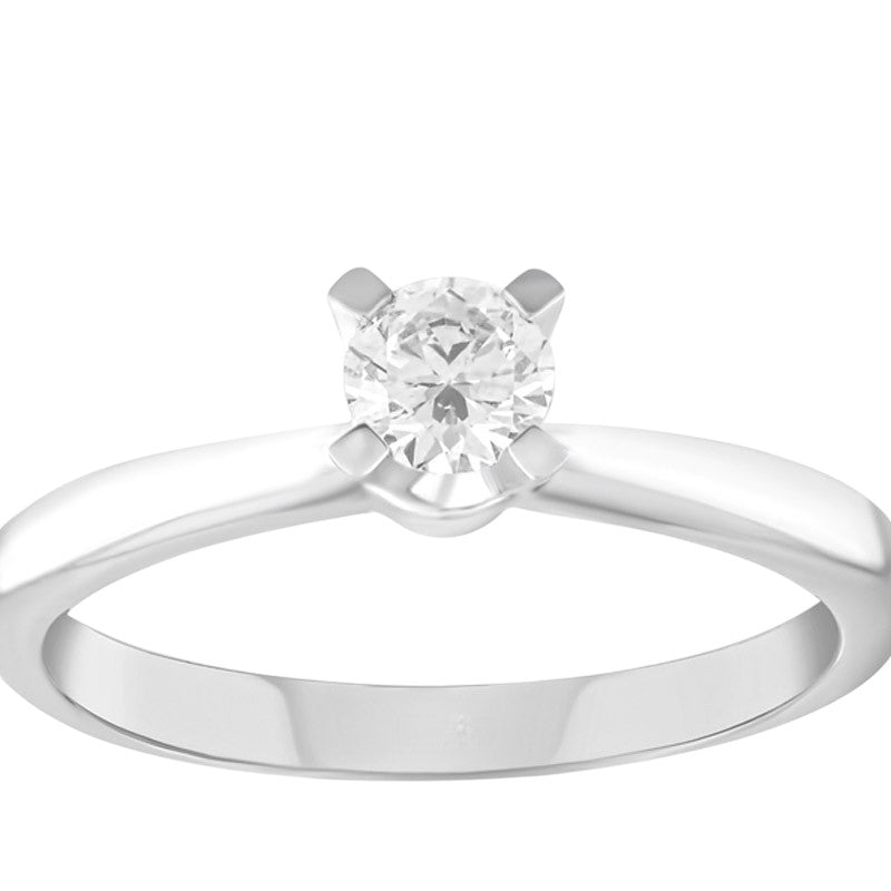 0,30 ct. Solitaire Diamond Ring w/14K Gold