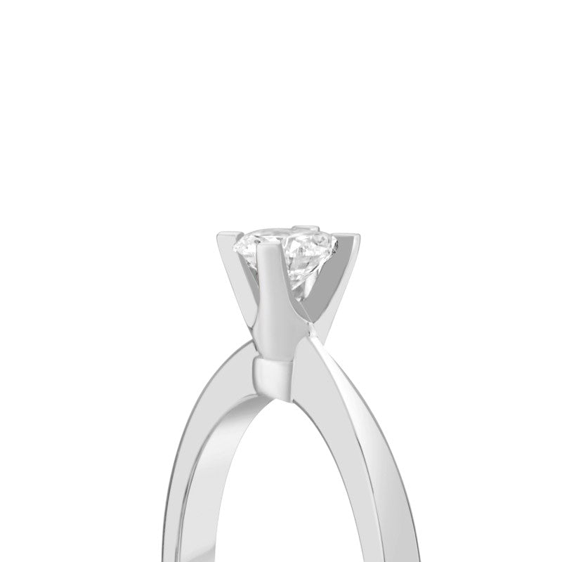 0,30 ct. Solitaire Diamond Ring w/14K Gold