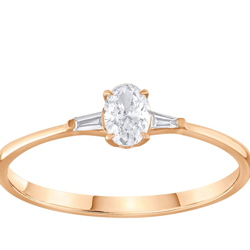 0,30 ct. Solitaire Diamond Ring w/14K Gold