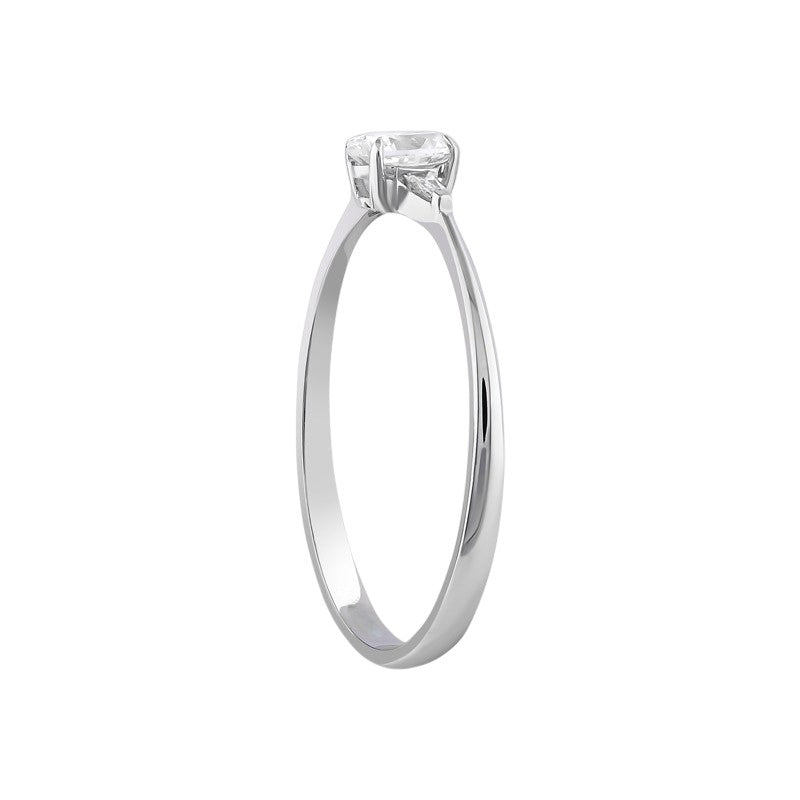 0,30 ct. Solitaire Diamond Ring w/14K Gold