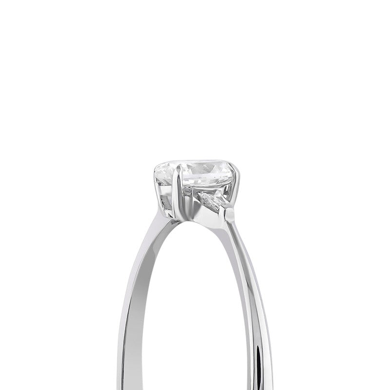 0,30 ct. Solitaire Diamond Ring w/14K Gold