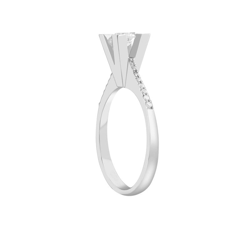 0,40 ct. Solitaire Diamond Ring w/14K Gold