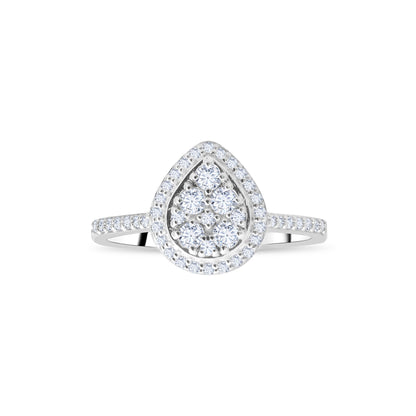 0,38 ct. Baguette Diamond Ring w/14K Gold