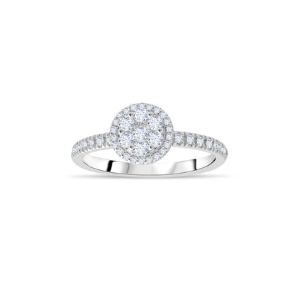 0,46 ct. Baguette Diamond Ring w/14K Gold