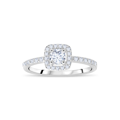 0,52 ct. Baguette Diamond Ring w/14K Gold