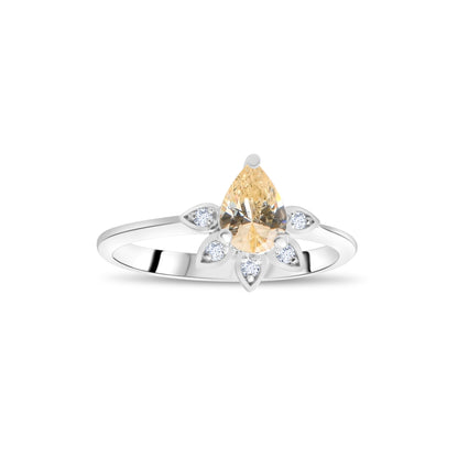 0,06 ct. Baguette Diamond Ring w/14K Gold