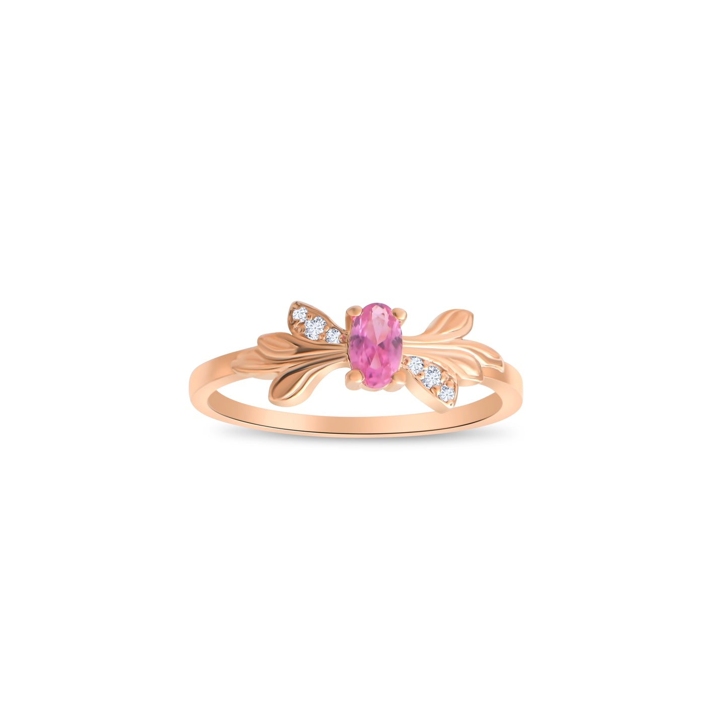 0,04 ct. Baguette Diamond Ring w/14K Gold