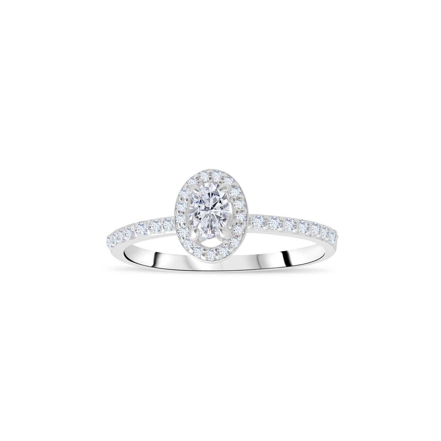 0,43 ct. Baguette Diamond Ring w/14K Gold
