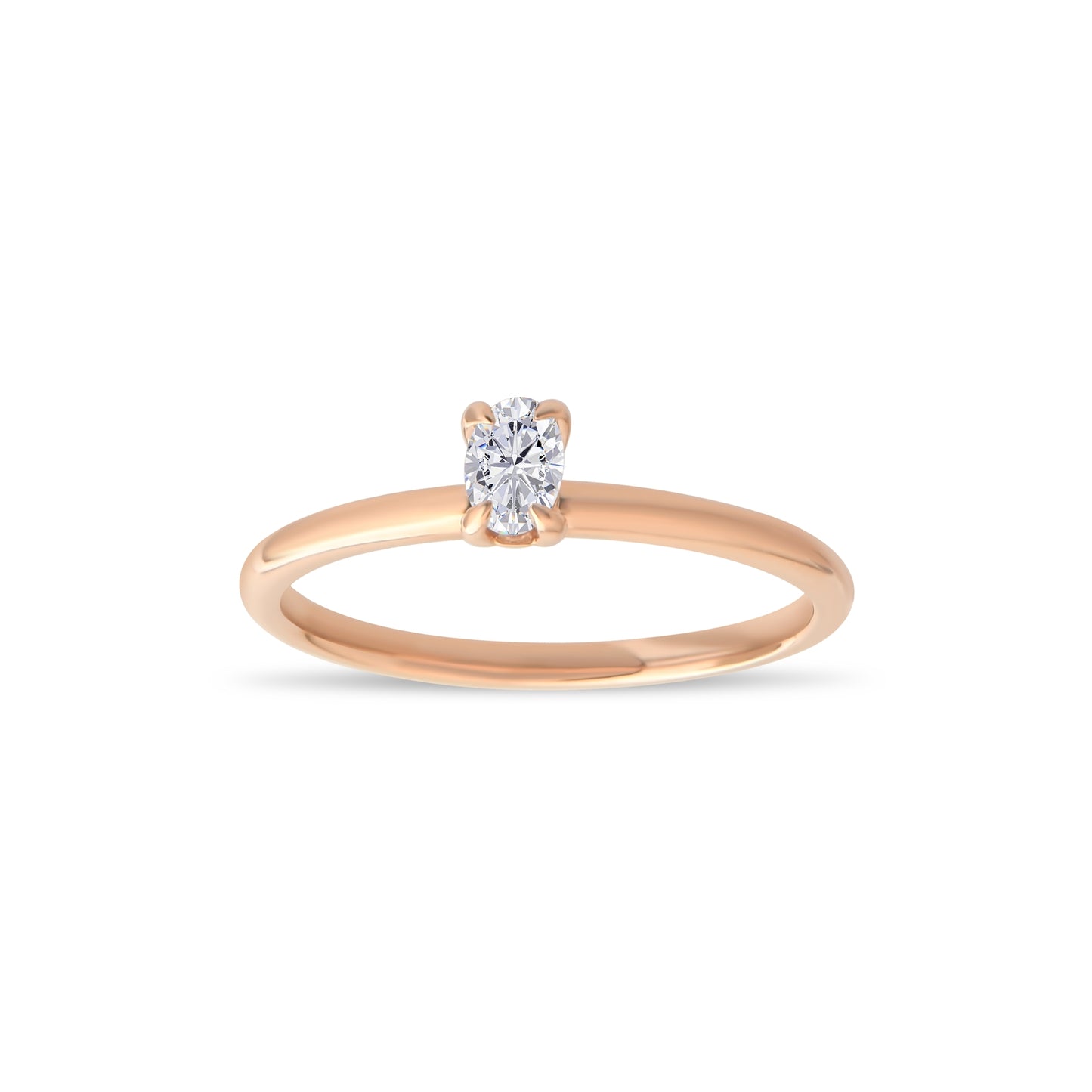 0,17 ct. Baguette Diamond Ring w/14K Gold