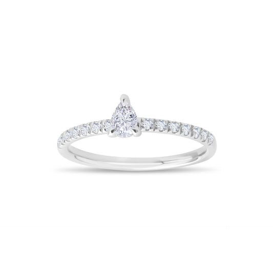 0,30 ct. Baguette Diamond Ring w/14K Gold