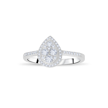 0,35 ct. Baguette Diamond Ring w/14K Gold