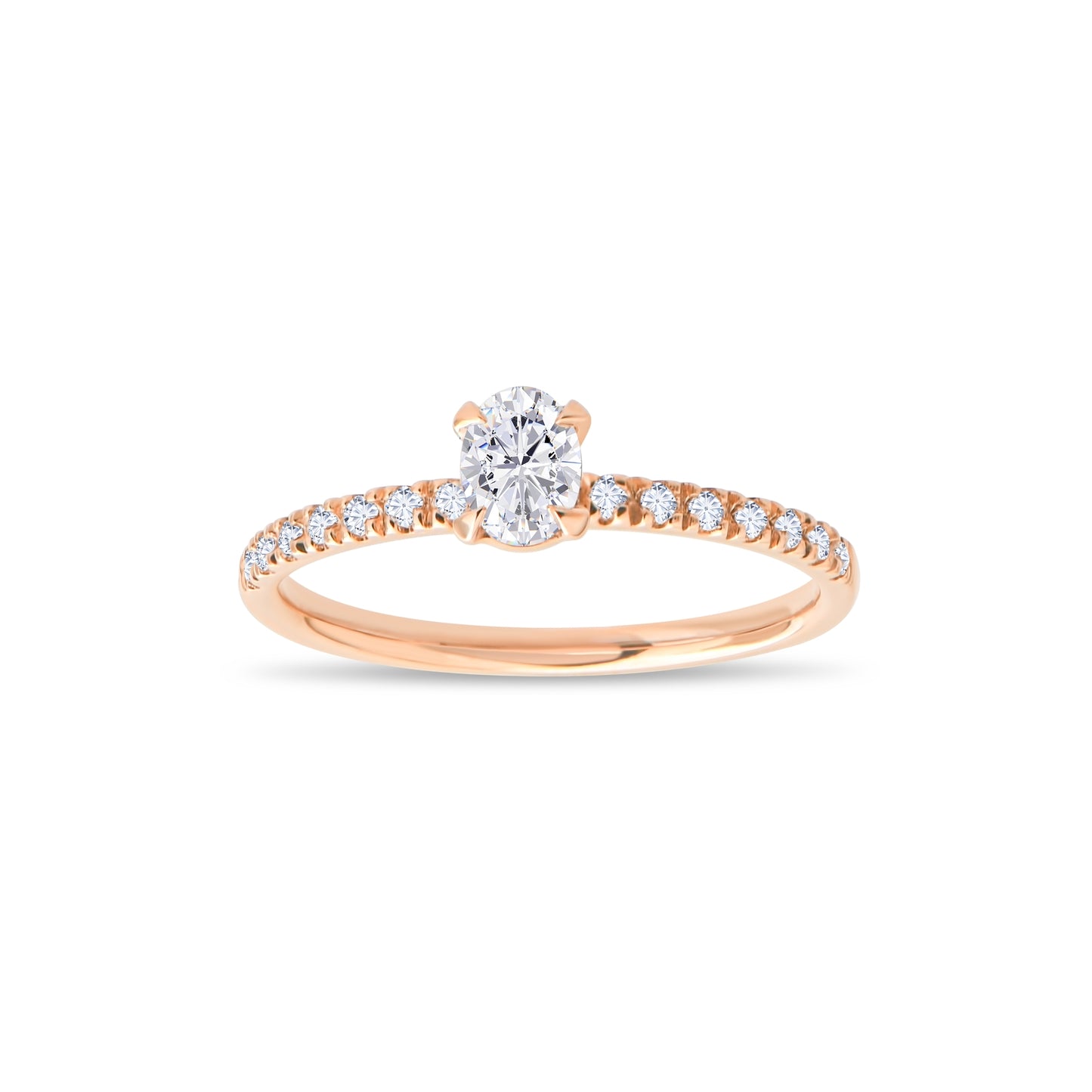 0,42 ct. Baguette Diamond Ring w/14K Gold