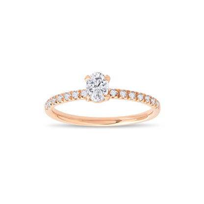 0,42 ct. Baguette Diamond Ring w/14K Gold
