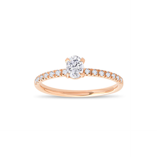 0,42 ct. Baguette Diamond Ring w/14K Gold