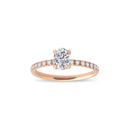 0,74 ct. Baguette Diamond Ring w/14K Gold