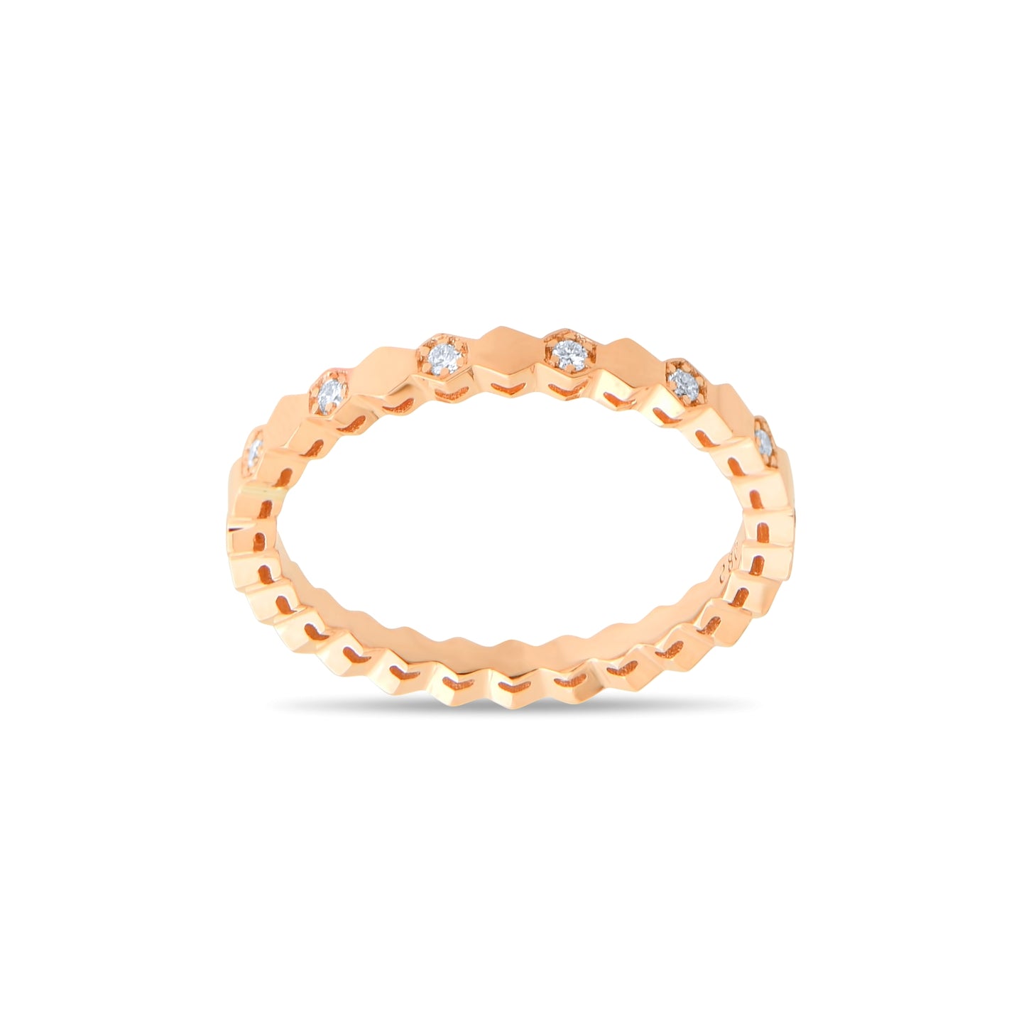 0,13 ct. Baguette Diamond Ring w/14K Gold