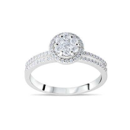 0,43 ct. Baguette Diamond Ring w/14K Gold