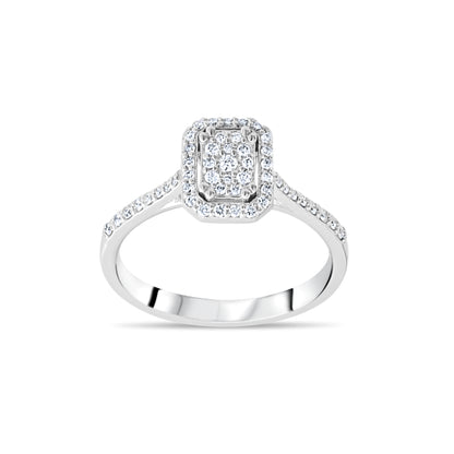 خاتم ألماس باغيت 0.28 قيراط، مصنوع من ذهب عيار 14 قيراطًا