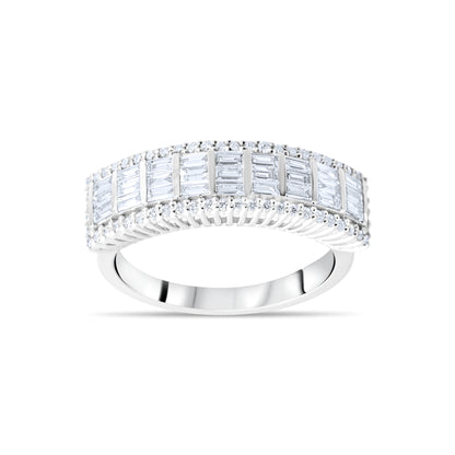 0,78 ct. Baguette Diamond Ring w/14K Gold