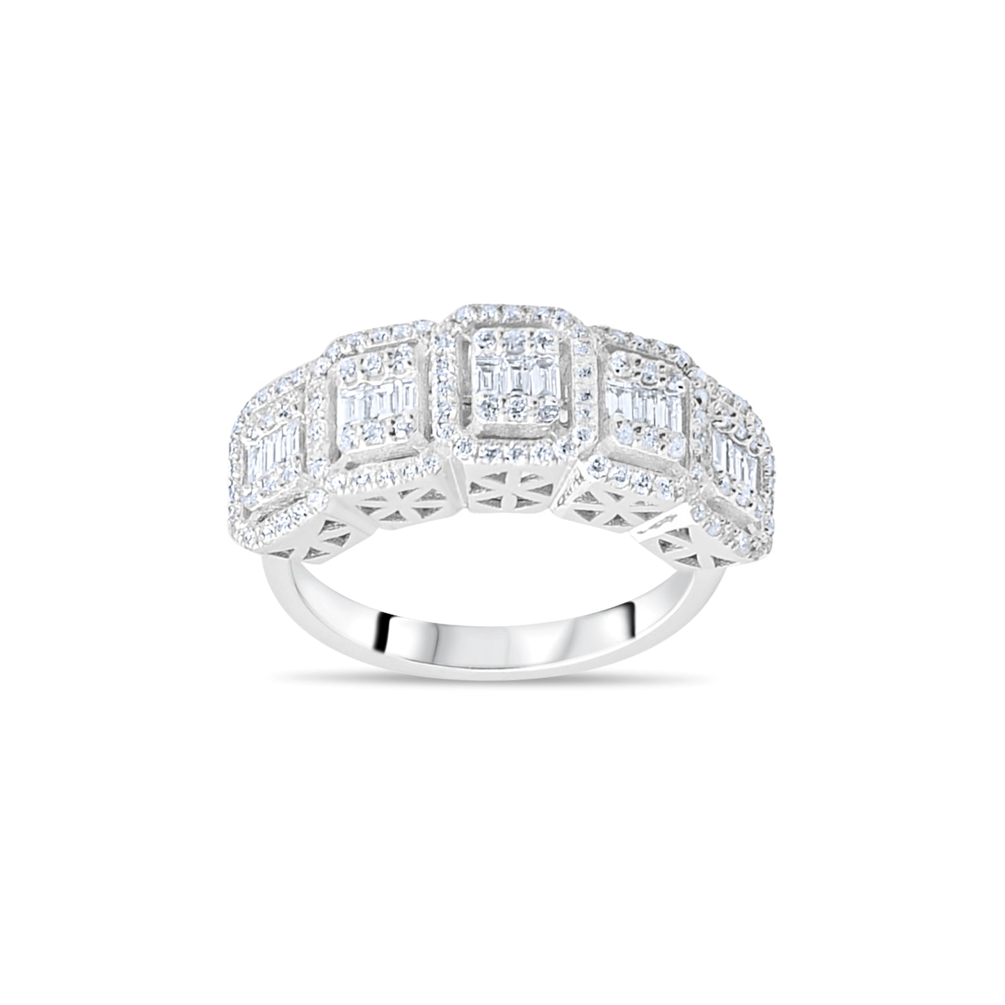 0,80 ct. Baguette Diamond Ring w/14K Gold