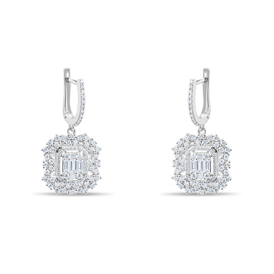 14K GOLD JEWELLERY WITH DIAMOND EARRING