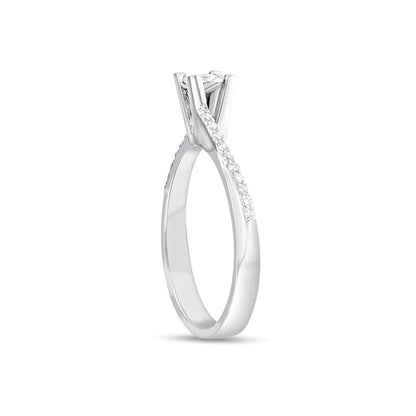 0,20 ct. Baguette Diamond Ring w/14K Gold