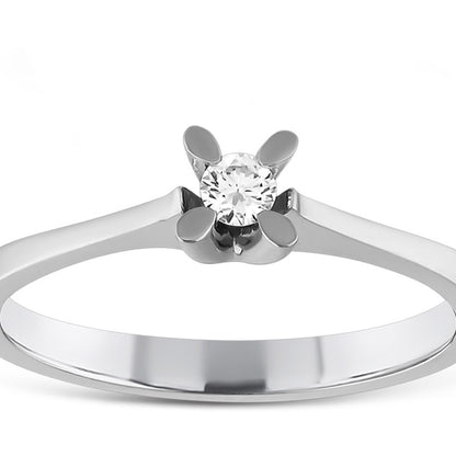 0,10 ct. Baguette Diamond Ring w/14K Gold