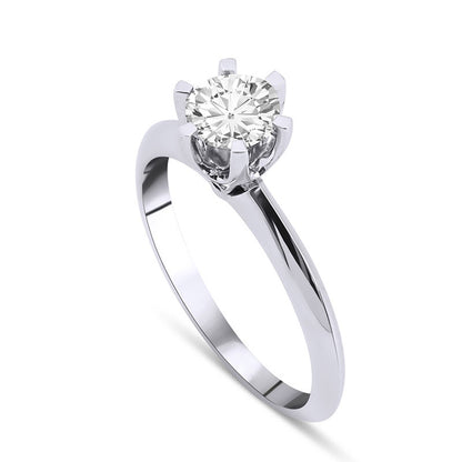 0,70 ct. Baguette Diamond Ring w/14K Gold